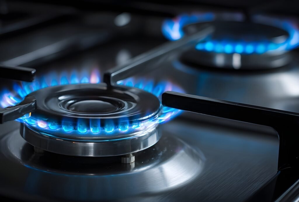 Gas cooktop burner flame inspection Sunshine Coast gas fitter