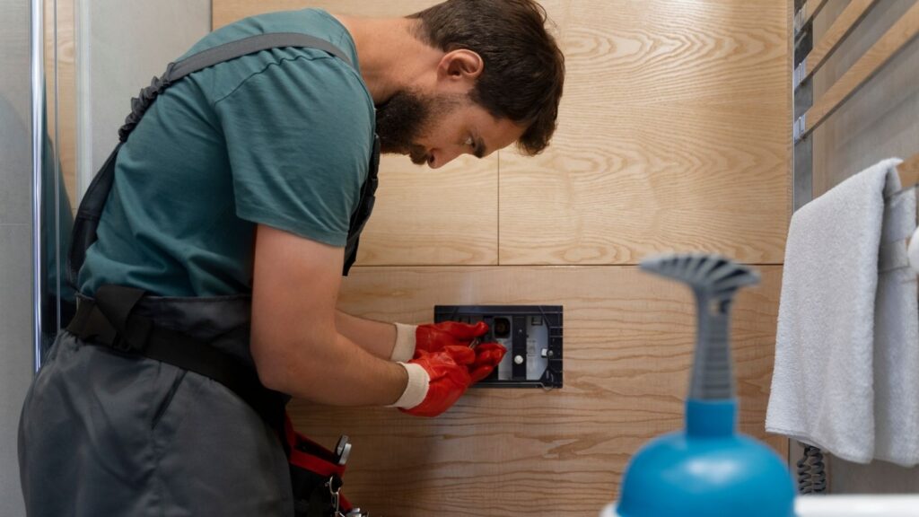 Bathroom renovation plumbing installation in Maroochydore by MJP Plumbing