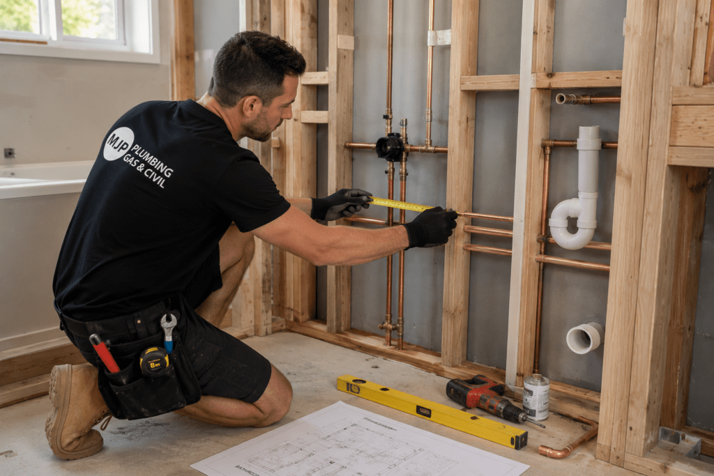 Expert bathroom renovation plumbing on Sunshine Coast by MJP Plumbing