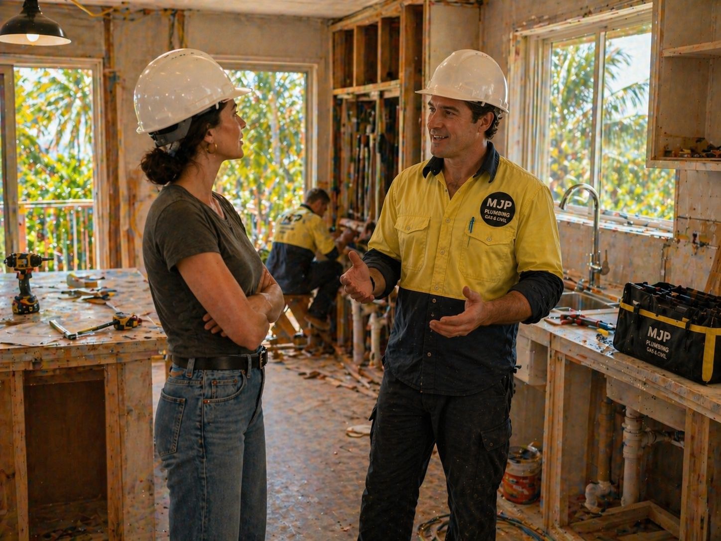 Expert plumbing installation by MJP Plumbing in Sunshine Coast.