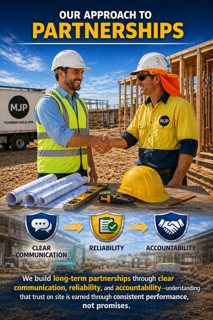 Collaboration of MJP Plumbing with local businesses on the Sunshine Coast
