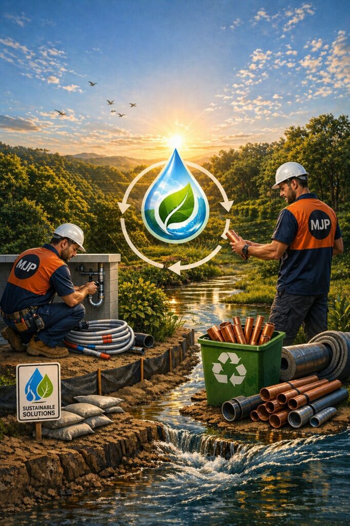 Sustainable plumbing installation by MJP Plumbing on the Sunshine Coast.